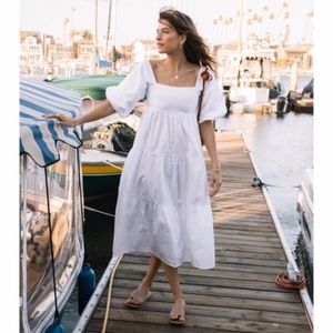NEW Faithfull the Brand Kiona Dress White 8